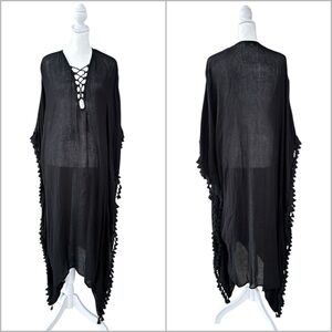 Walter Baker Acapulco Kaftan in Black OS